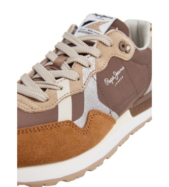 Pepe Jeans Britt Glitter brune hjemmesko
