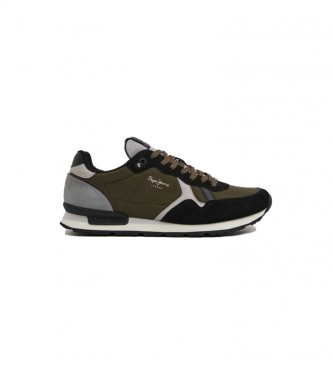 Pepe Jeans Brit Studio Pc Lederschuhe dunkelgrn