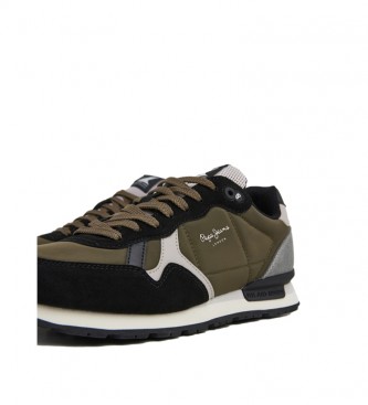 Pepe Jeans Sneaker Brit Studio Pc in pelle verde scuro