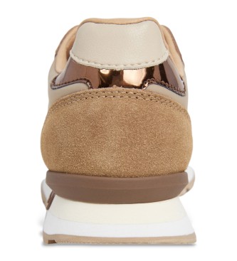 Pepe Jeans Brit Mirror beige slippers