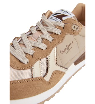 Pepe Jeans Brit Mirror beige slippers
