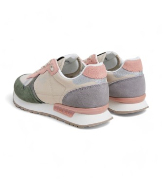 Pepe Jeans Sneaker Brit Mixt in pelle multicolore