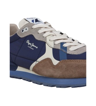 Pepe Jeans Sneakersy Brit Prints w kolorze niebieskim