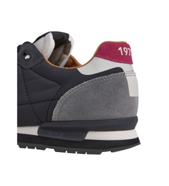 Pepe Jeans Brit Prints grey trainers