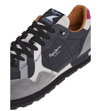 Pepe Jeans Brit Prints grey trainers