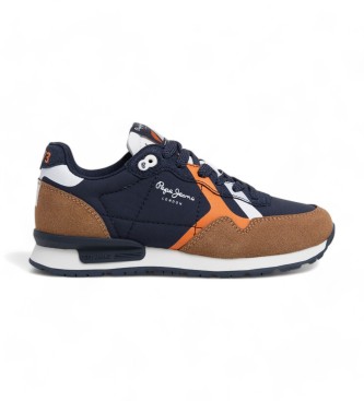 Pepe Jeans Brit Rump B bruine sportschoenen