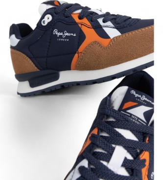 Pepe Jeans Brit Rump B bruine sportschoenen