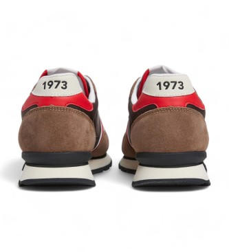 Pepe Jeans Sneakers in pelle Brit serie marrone 