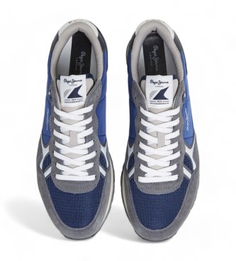 Pepe Jeans Brit Leren Sneakers Navy Serie