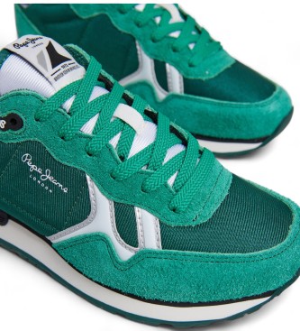 Pepe Jeans Zapatillas de piel Brit Serie verde 