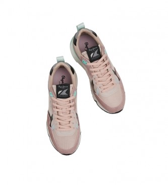 Pepe Jeans Sneaker Britt Pro Dulce W in pelle rosa