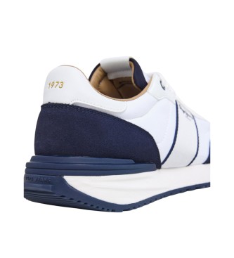 Pepe Jeans Buster Club leather trainers white