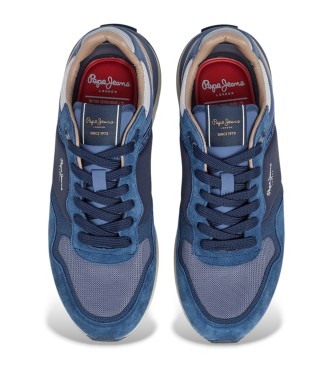 Pepe Jeans Buster Pro Glavni usnjeni čevlji modri