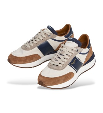 Pepe Jeans Baskets en cuir Buster S�rie Marron