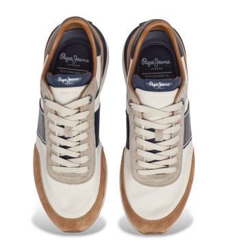 Pepe Jeans Baskets en cuir Buster S�rie Marron