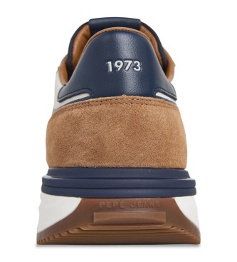 Pepe Jeans Baskets en cuir Buster S�rie Marron