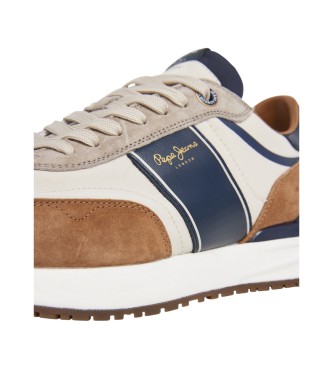 Pepe Jeans Baskets en cuir Buster S�rie Marron