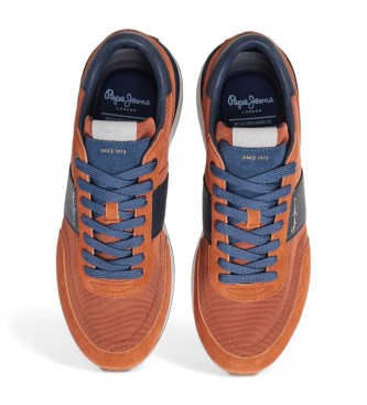 Pepe Jeans Sapatos de couro Supra Buster laranja