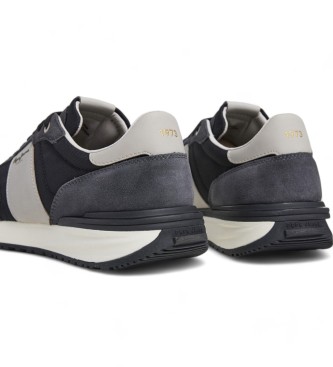 Pepe Jeans Supra Buster leren schoenen zwart 