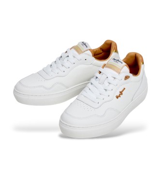Pepe Jeans Camden Class Leather Sneakers white