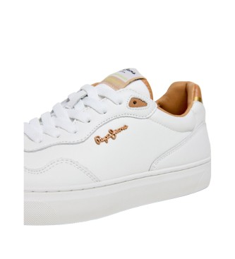Pepe Jeans Camden Class Leather Sneakers white