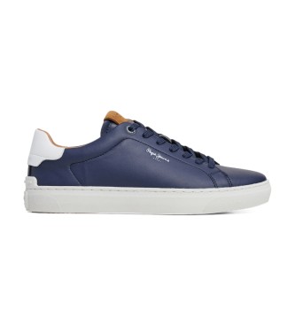 Pepe Jeans Zapatillas de piel Camden Club marino