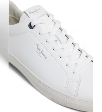 Pepe Jeans Camden Club leren sportschoenen wit