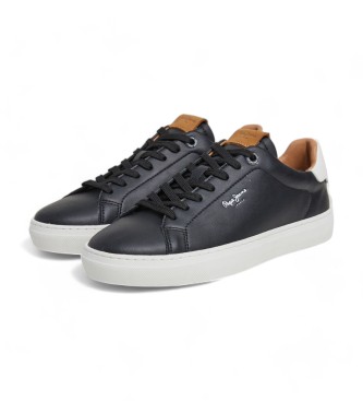 Pepe Jeans Zapatillas de piel Camden Club negro 