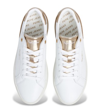 Pepe Jeans Camden Cold white leather trainers