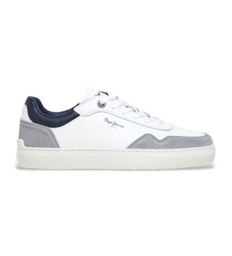 Pepe Jeans Camden Collar leather shoes white