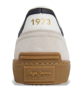 Pepe Jeans Camden Collar leather shoes white