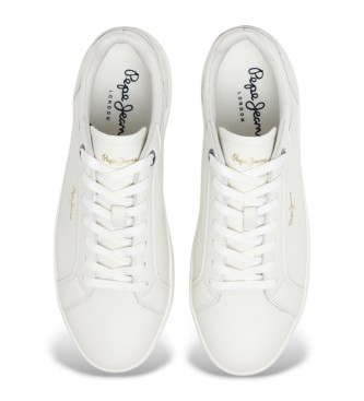 Pepe Jeans Sneakers in pelle bianca Camden Edition