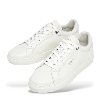 Pepe Jeans Sneakers in pelle bianca Camden Edition