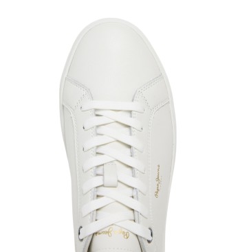 Pepe Jeans Sneakers in pelle bianca Camden Edition