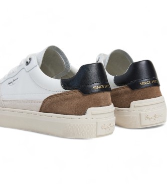 Pepe Jeans Sneaker Camden Nature in pelle bianca