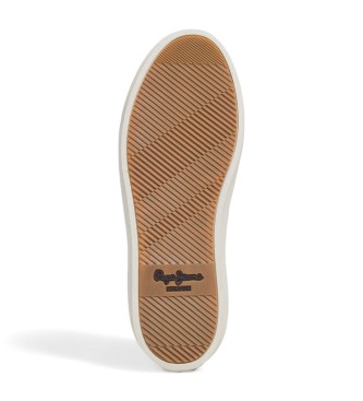 Pepe Jeans Zapatillas de piel Camden Nature blanco