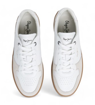 Pepe Jeans Camden One leather shoes white