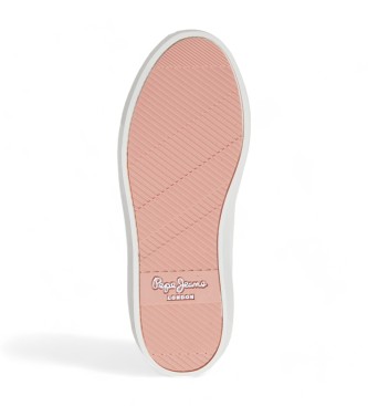 Pepe Jeans Zapatillas de Piel Camden Seal blanco