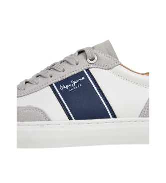 Pepe Jeans Zapatillas de Piel Camsem Serie blanco