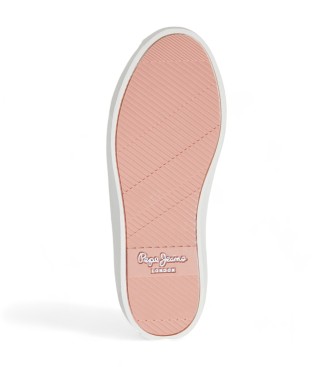 Pepe Jeans Zapatillas de piel Camden Tex blanco