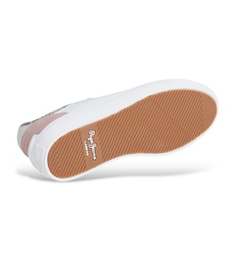 Pepe Jeans Zapatillas de Piel Camden Twist blanco