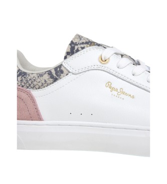 Pepe Jeans Zapatillas de Piel Camden Twist blanco