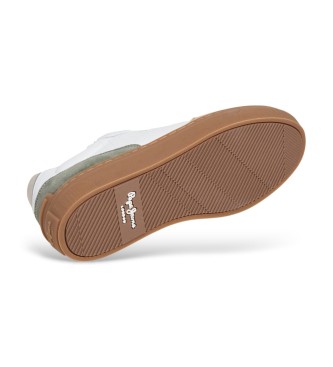 Pepe Jeans Camden Urbane usnjene športne copate bele barve