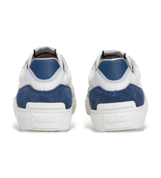 Pepe Jeans Camden Urbane usnjene športne copate bele barve