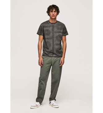 Pepe Jeans T-shirt en coton Bandana imprim gris