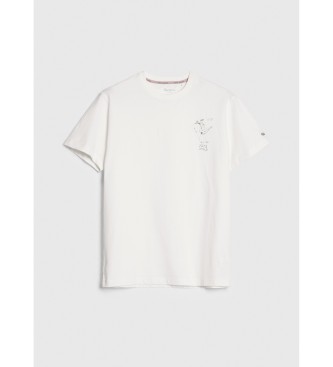 Pepe Jeans White Washed & Dyed Cotton T-Shirt
