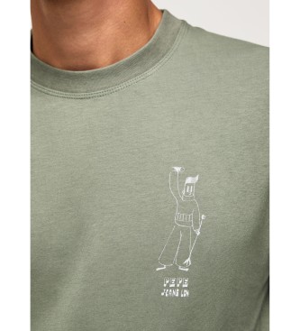 Pepe Jeans Langrmeliges T-Shirt aus Baumwolle grn