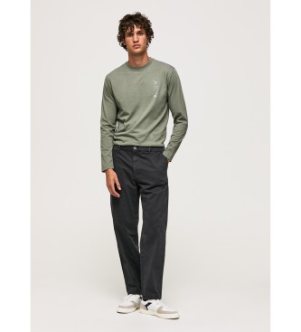 Pepe Jeans Long Sleeve Cotton T-Shirt green