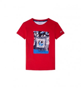 Pepe Jeans Cannon T-shirt rood