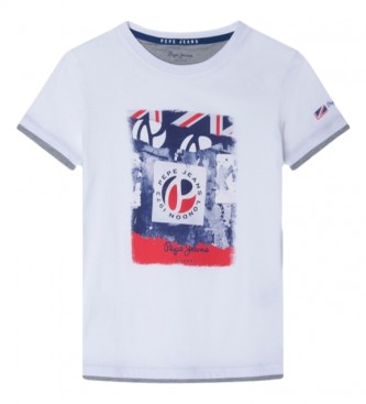 Pepe Jeans T-shirt Cannon blanc